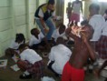 Clases de artística con los jóvenes y niños de las comunidades negras de Tumaradó